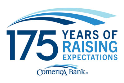 Comerica Bank Logo 175 years
