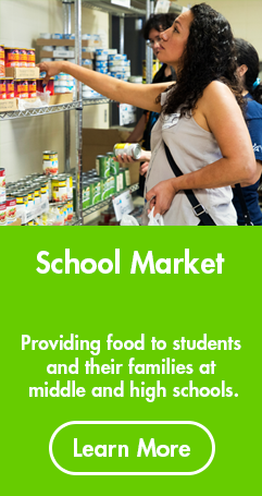 School market providing food to students 