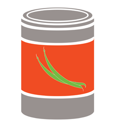 Supplies and resources canned foods 