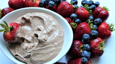 Low calorie dessert chocolate honey vegetarian