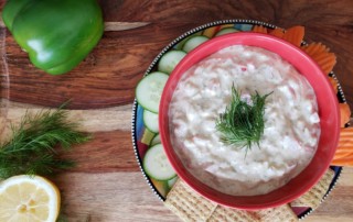 Vegetarian dip healthy food recipe