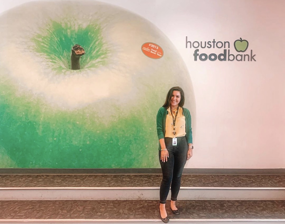 Houston Food Bank Intern, Arden Duhon