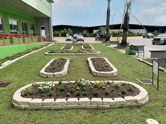 The HEART Garden creates a beautiful and welcoming space for our many volunteers and visitors to admire.