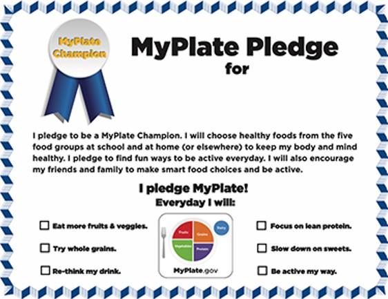 MyPlate Pledge