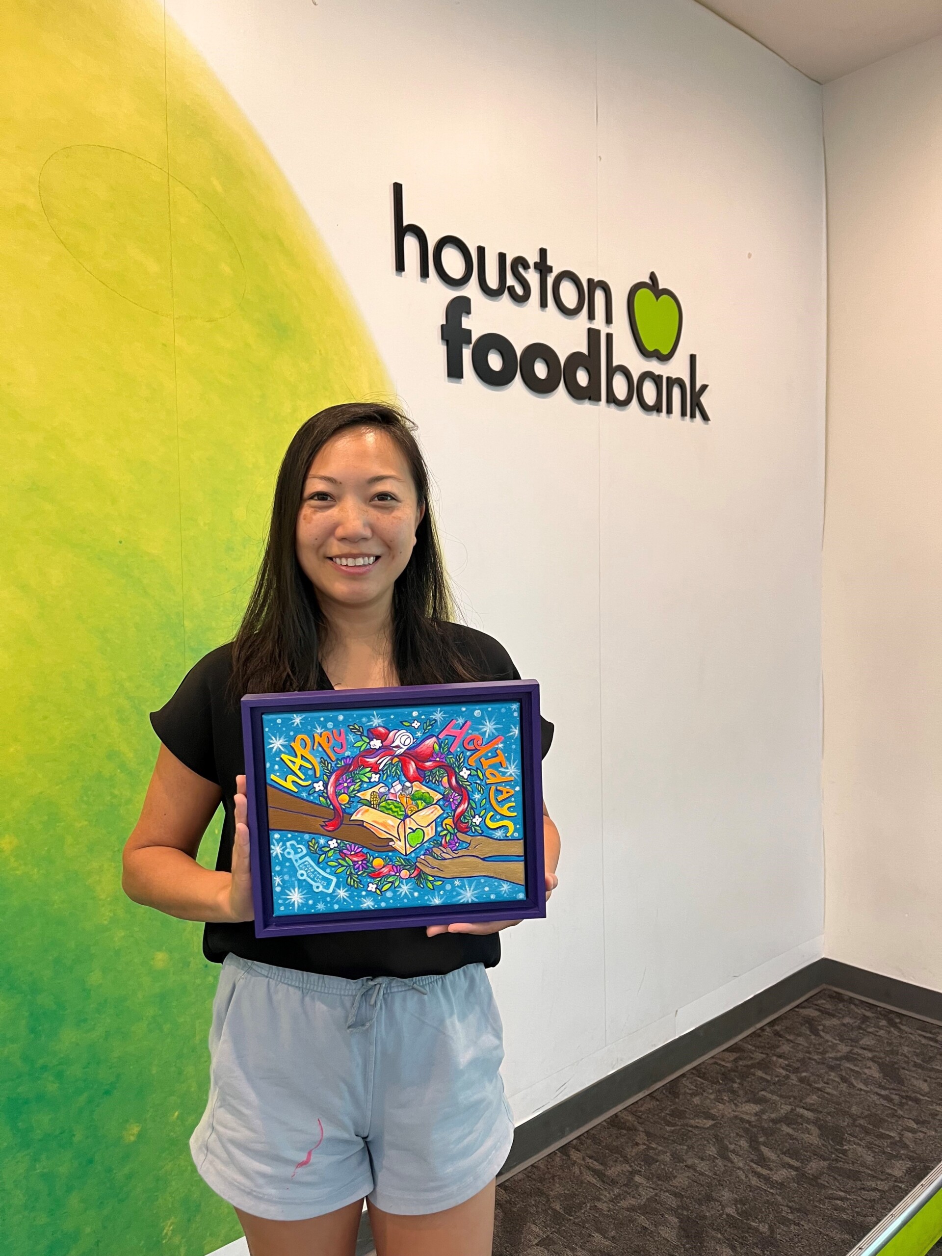 Caroline Truong - Houston Food Bank's artist for Holiday Cards with Hope for 2023