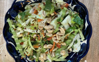 Cabbage Salad with Peanut Dressing