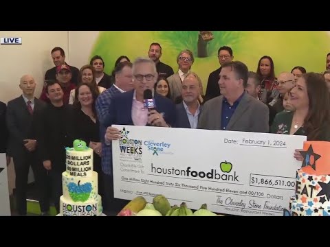 Houston Restaurant Weeks 2023 check presentation Houston Restaurant Weeks 2023 check presentation