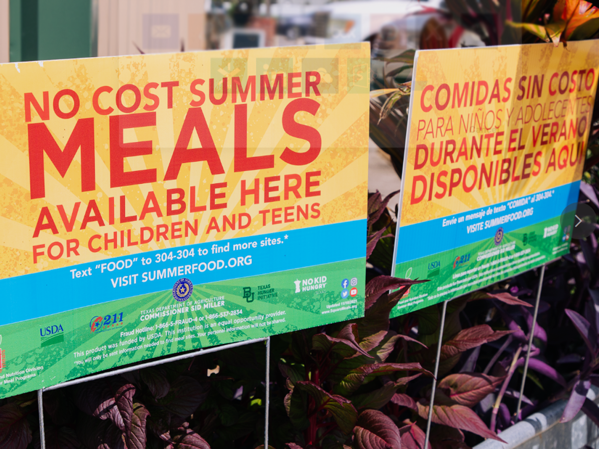 Summer Feeding - No cost meals for children and teens