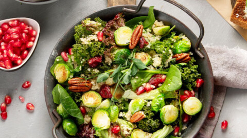 Pomegranate and Spinach salad