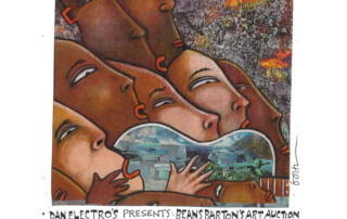 Dan Electro's presents: Beans Barton's Art Acution all proceeds for Houston Food Bank. Sunday, August 24th 2pm to 5:30pm