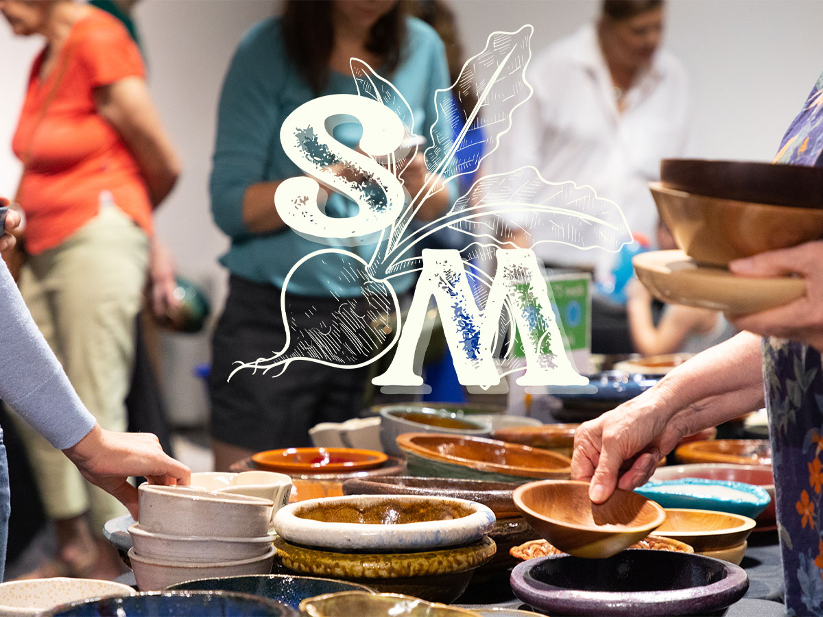 Empty Bowls with the Sterling Market logo